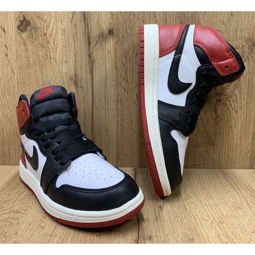 Nike Air Jordan 1 Retro High Shoes OG Black Toe Reimagined FD1412-106 Size 12C